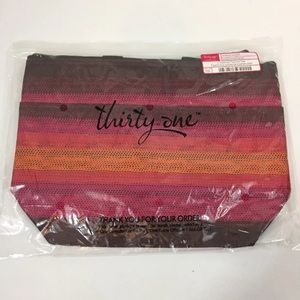 Thirty One Thermal Tote Ombré Stripe